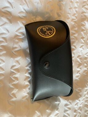Ray-Ban Black Sunglasses Case with Gold Logo